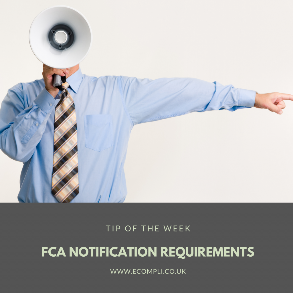 FCA Notification Requirements Ecompli